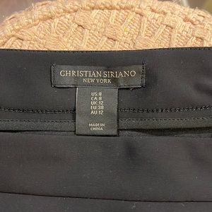 Christian Siriano pencil skirt, black.